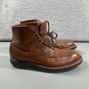 Alden For J.Crew Indy Boots Mens 7.5 Brown Leather Calfskin Ankle 4H24 D4904H